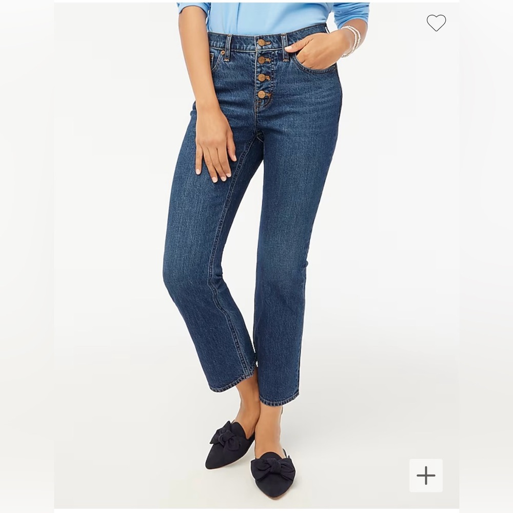 NWOT J. Crew Flare crop jean in all-day stretch, Size 25